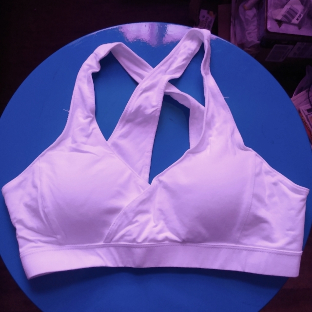 PACT ORGANIC COTTON WIRE-FREE CRISS-CROSS STRAP BRA